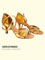 2383 SOUL DANCE lady's leather latin gold leather dance shoes