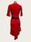RJ017R-Jupe de tango argentinn rouge