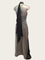 Imogene silver pleated evening dress