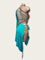 Gabriela latin turquoise/lopard design original taille S/M en stock