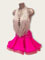Miranda, robe de danse latine  franges 