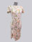 Anika, short sleeves floral style tango dress