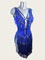Sapphire robe de danse latine  franges
