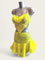 Robe de danse latine fluo jaune  franges 