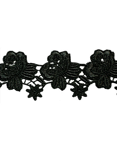 Guipure dentelle noire