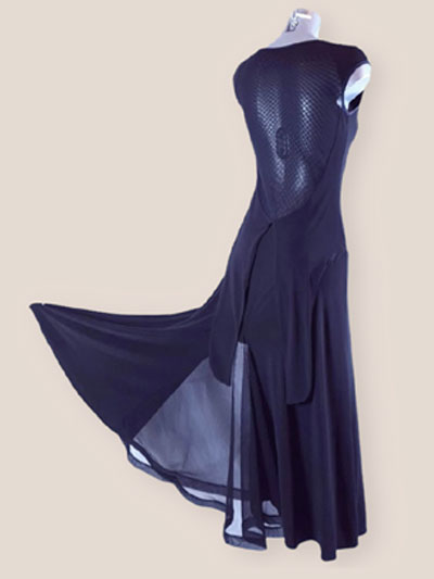 Giselle, robe de danse standard en noir pour entra�nement