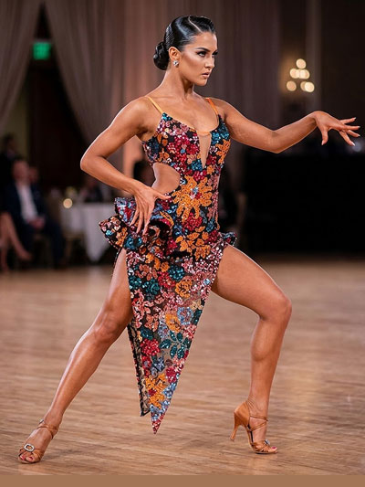 Alyssa latin dance dress size S/M