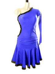Louise one sleeve latin dance dress
