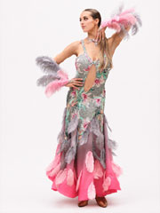 Almeda ballroom dance dress, in stock size 34/36/38