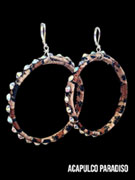 Boucle d'oreilles /grand anneau l�opard