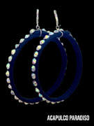 Boucle d'oreilles /grand anneau noir